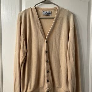 Vintage Camel Colored Cardigan Sweater